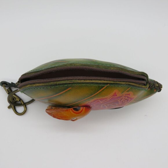 Women Leather Coin Key Wallet Purse Bag Wristlet 3D Art Rose Bee Unique Gift - Picture 16 of 16